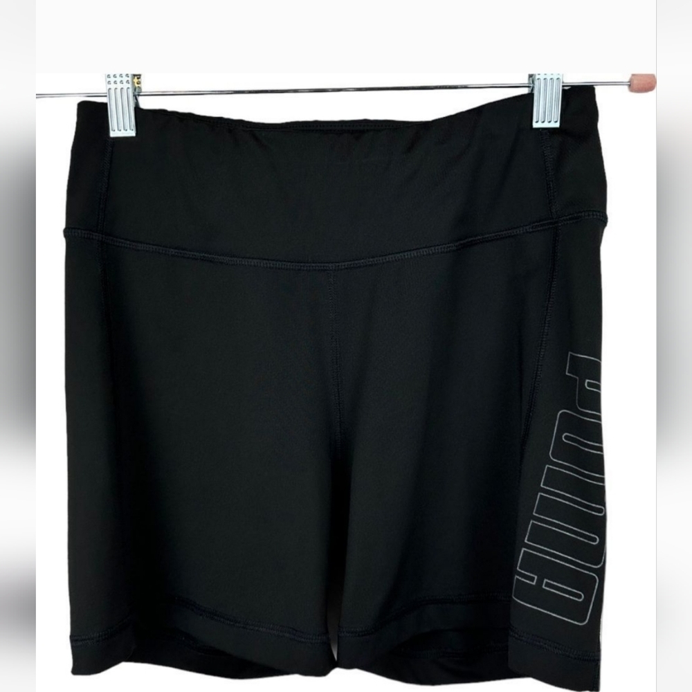 PUMA Black Athletic Bike Yoga Shorts